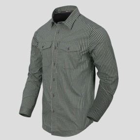 covert concealed carry shirt - savage green checkered - helikon
