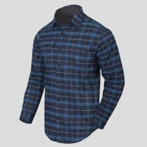 greyman shirt - blue stonework plaid - helikon
