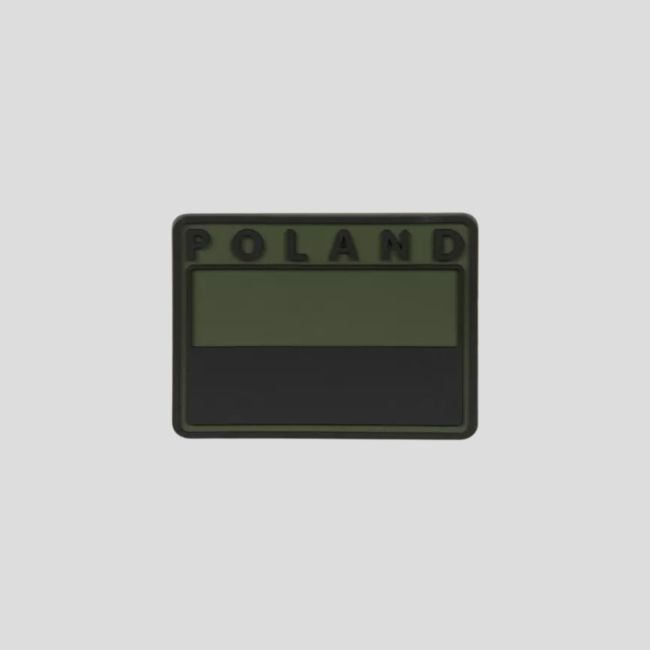 Discrete Poolse vlag patch - Polen - Olijfgroen - Helikon