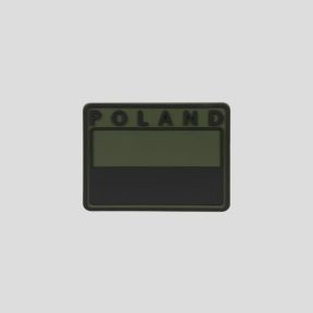 polish subdued flag patch poland - olive green - helikon