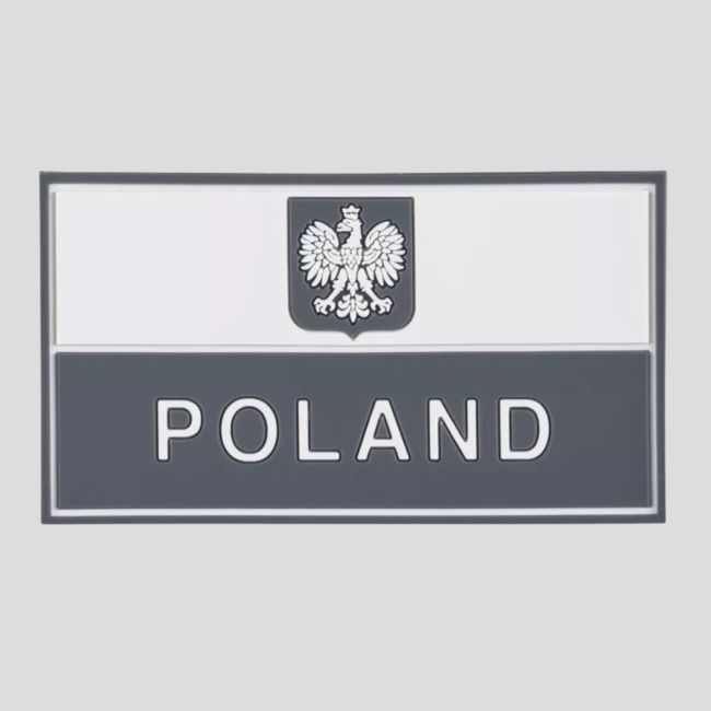 polish banner patch (90 x 50 mm) - pvc - grey - helikon