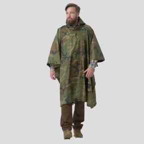 Poncho modèle américain - US Woodland - Helikon