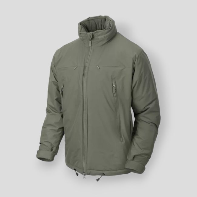 husky tactical winter jacket - climashield® apex 100g - alpha green - helikon