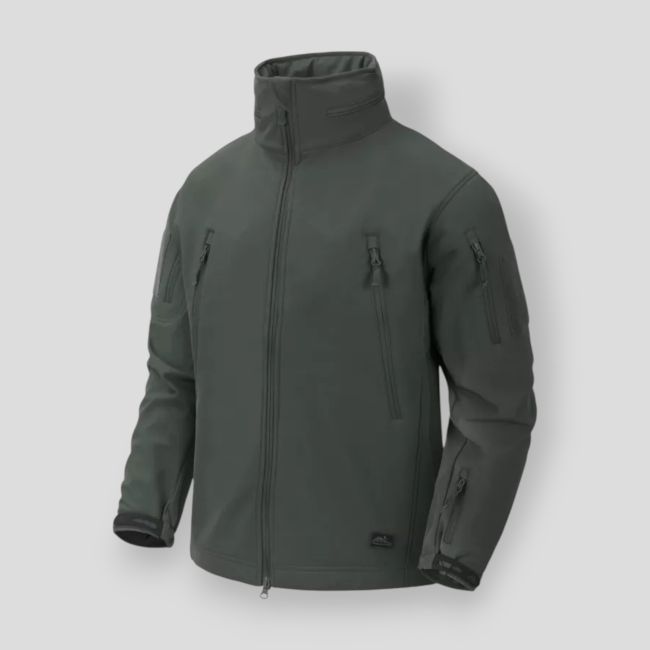 Veste gunfighter - Coupe-vent shark skin - Vert feuillage - Helikon