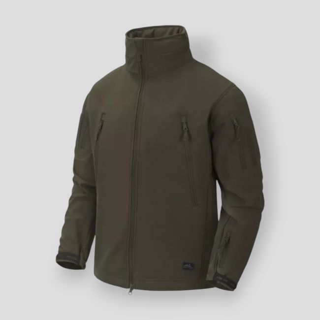 Veste gunfighter - Coupe-vent shark skin - Vert taïga - Helikon