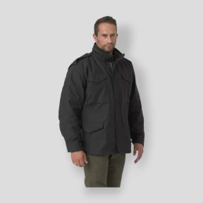 Kurtka m65 - Nyco satynowe - Czarny - Helikon