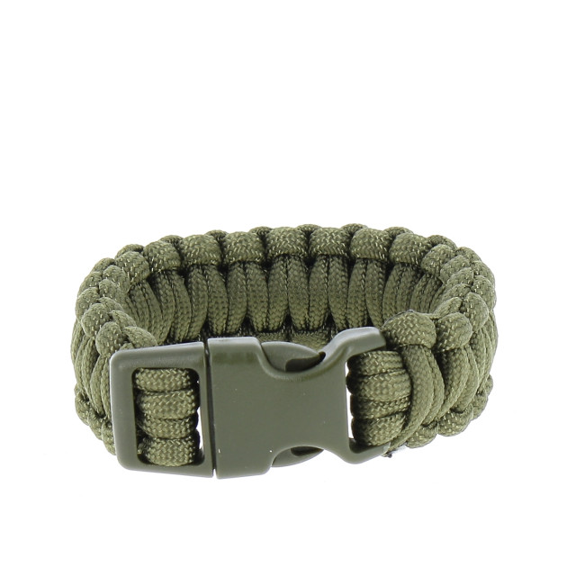 Bransoletka Paracord 2,2cm Zielona - MilTec
