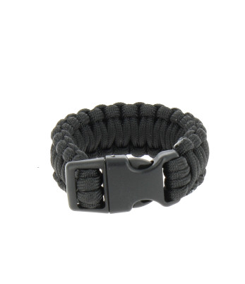 Bracelet Paracorde 2,2cm Noir - MilTec