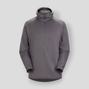 Sweat à capuche Delta AR 1/2 zip - Wolf - Arc'Teryx Pro