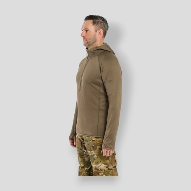 Sudadera con capucha Delta AR 1/2 cremallera - Desierto Cocodrilo - Arc'Teryx Pro