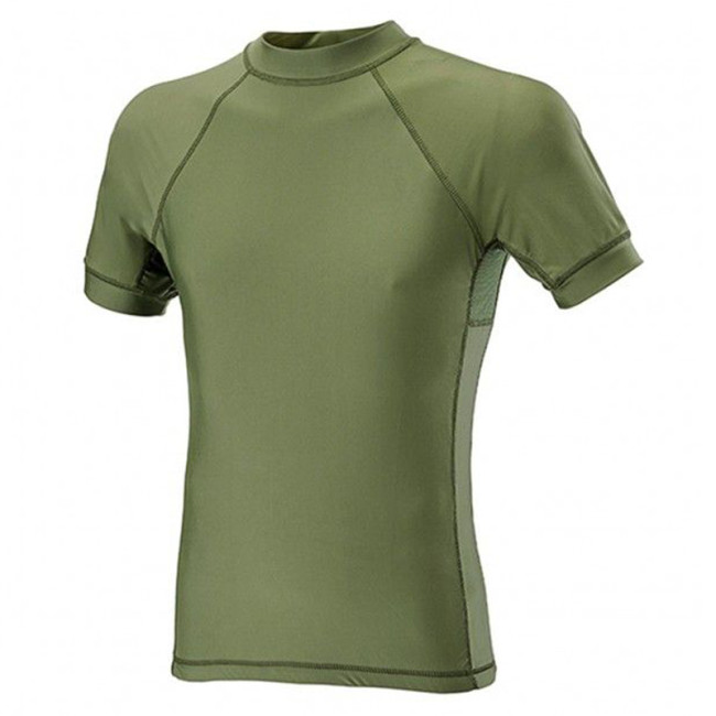 T-shirt korte mouwen Lycra + Mesh Groen OD - Defcon 5