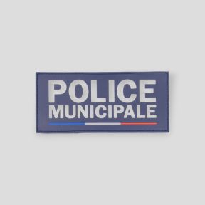Bandeau velcro en gomme POLICE MUNICIPALE 13x6cm - GK