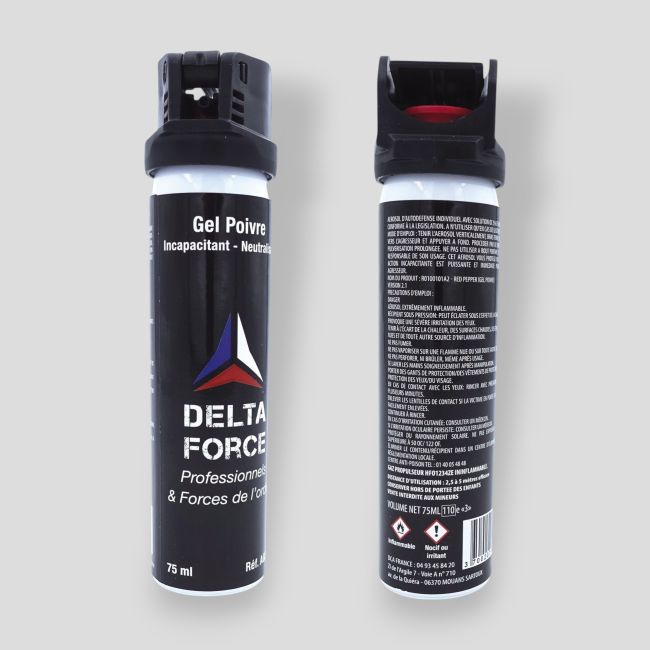 Aérosol anti-agression Gel Poivre - 75ml - Patrol Equipement