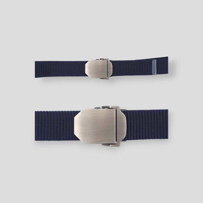 Nylon riem met metalen gesp - Marineblauw - Patrol Equipement