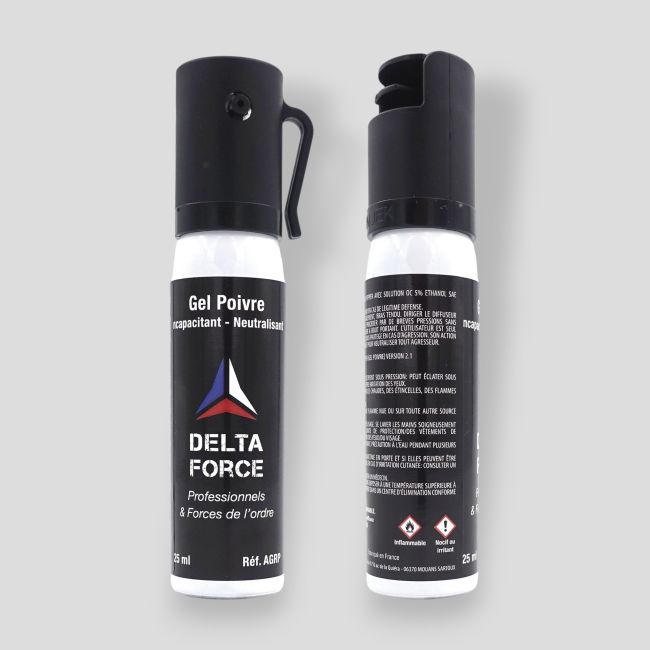 Aerosol antiagresión Gel Pimienta - 25ml - Patrol Equipement
