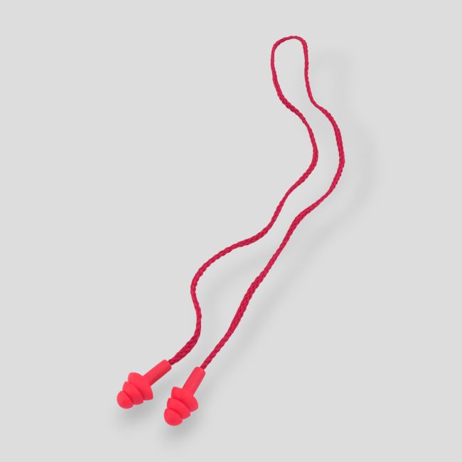 Paire de bouchons d'oreilles anti-bruit réutilisable - Rouge - Patrol Equipement