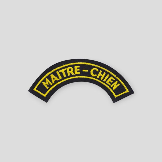 Distintivo mezzaluna senza velcro Conduttore Cinofilo - Giallo
