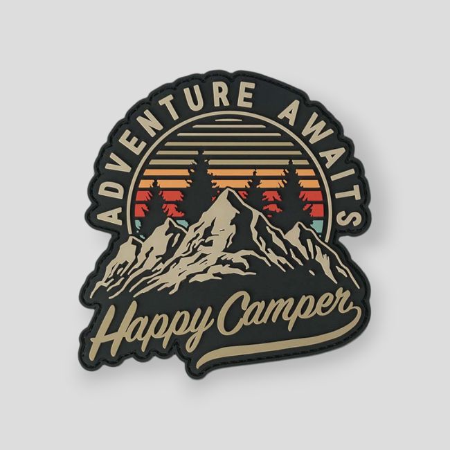 Patch 3D in PVC con velcro Happy Camper - 101 Inc