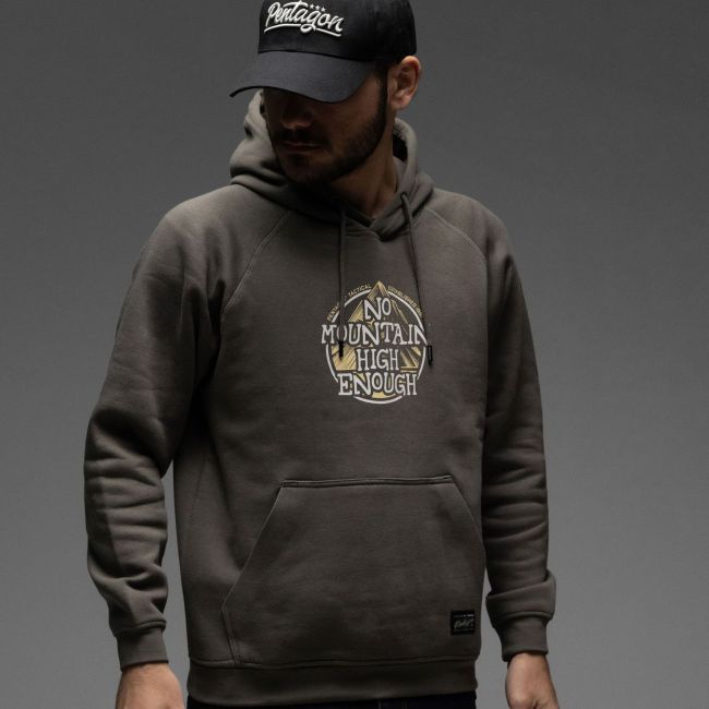 Sweat à capuche Phaeton No Mountain - Gris Cendre - Pentagon