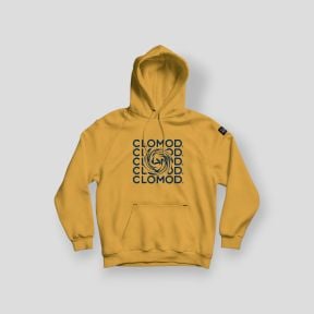 Sweat à capuche Twirl - Jaune Moutarde - CloMod