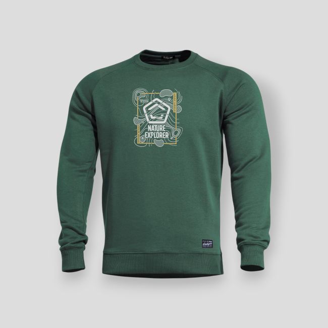 Sweatshirt Hawk Nature Explorer - Springbok Grün - Pentagon