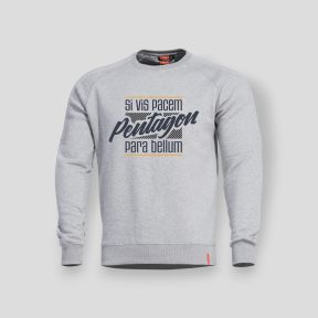 Sweat Hawk Si Vis Pacem Para Bellum - Gris Chiné - Pentagon