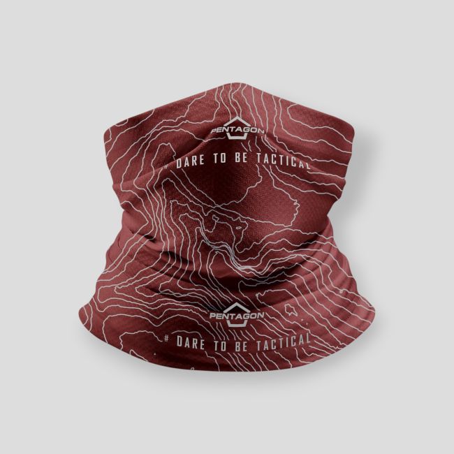 Halstuch Skiron Topographic Map - Bordeaux - Pentagon