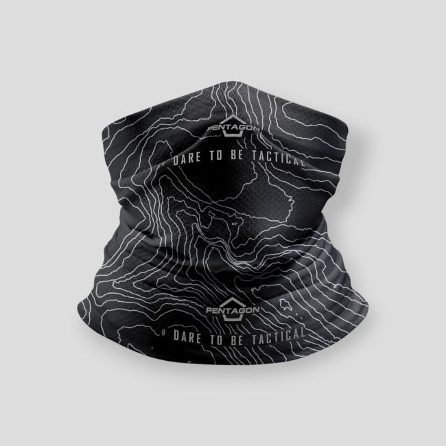 Tour de cou Skiron Topographic Map - Noir - Pentagon