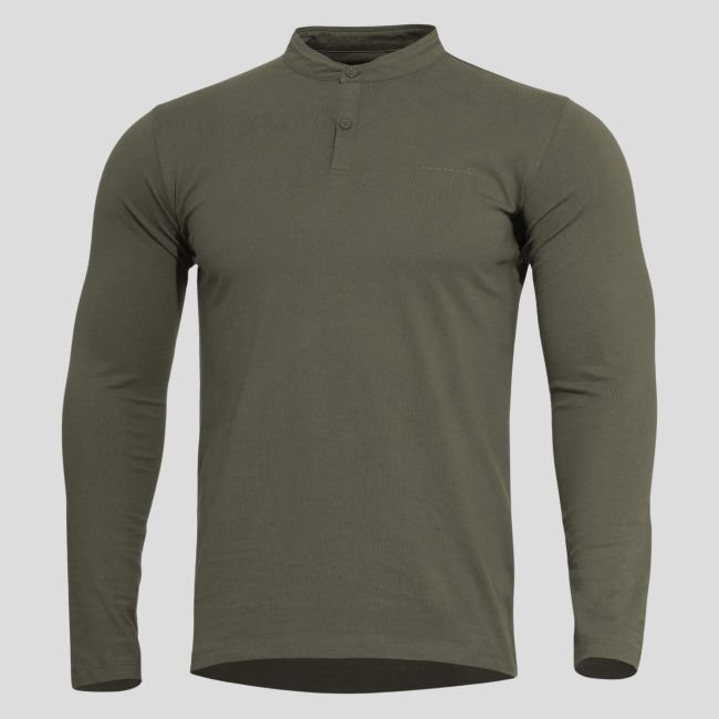T-shirt met lange mouwen Romeo 2.0 - Olijfgroen - Pentagon
