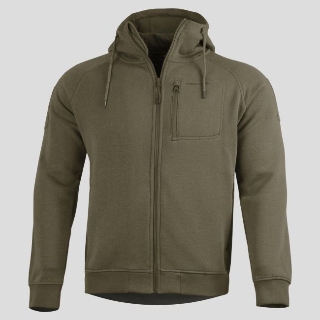 Sweat à capuche zippé Leonidas 2.0 - RAL7013 - Pentagon