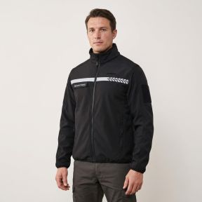Pile di Sicurezza Privata con banda HV Safetek - Nero - GK