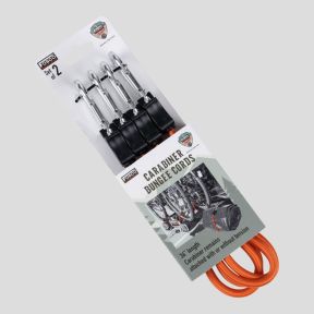 Lot de 2 tendeurs mousquetons 90cm - Orange - Fosco Industries