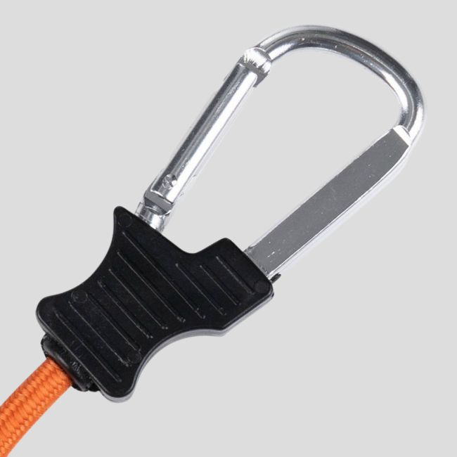 Zestaw 2 napinaczy z karabińczykiem 90cm - Pomarańczowy - Fosco Industries