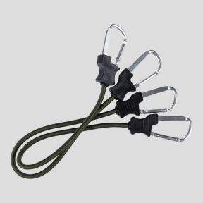 Zestaw 2 napinaczy z karabińczykiem 60cm - Oliwkowa Zieleń - Fosco Industries