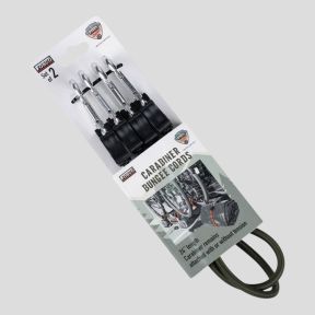 Zestaw 2 napinaczy z karabińczykiem 60cm - Oliwkowa Zieleń - Fosco Industries