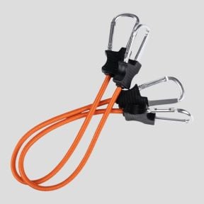 Lote de 2 tensores mosquetón 60 cm - Naranja - Fosco Industries