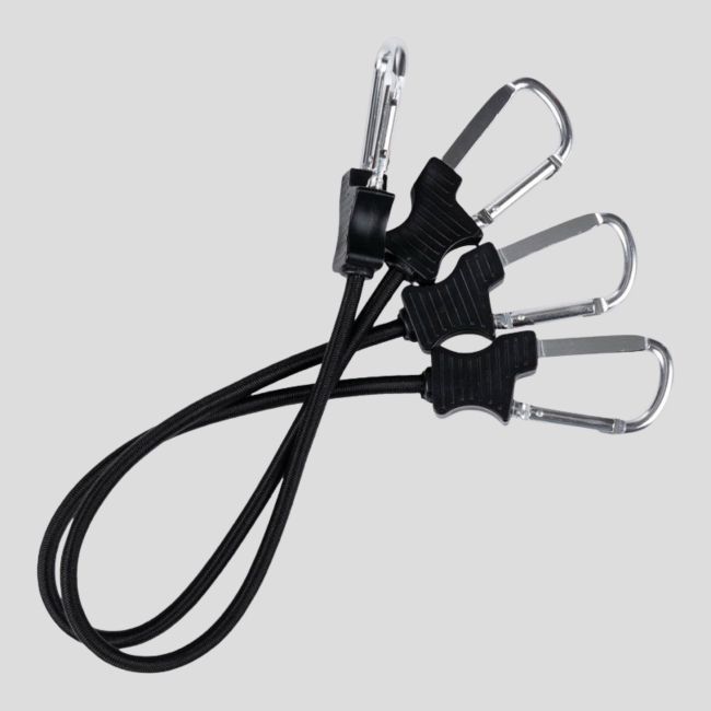 Lotto da 2 tenditori moschettone 90cm - Nero - Fosco Industries