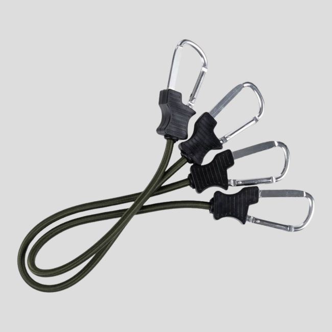 Zestaw 2 napinaczy z karabińczykami 90cm - Oliwkowa Zieleń - Fosco Industries