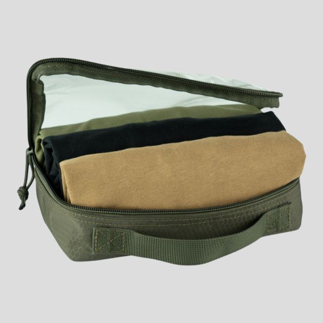 Bolsillo de almacenamiento transparente Molle 23x16cm - Verde Oliva - 101 Inc