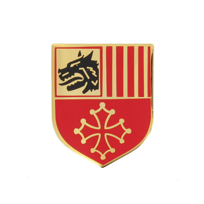 Metalen schild Gendarmerie voor borstharnas - Languedoc-Roussillon