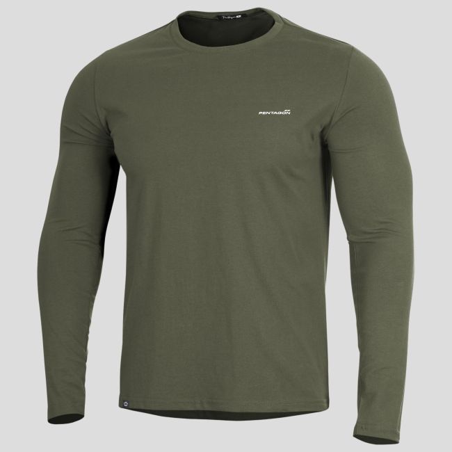 T-Shirt Ageron 2.0 mit langen Ärmeln - Olivgrün - Pentagon