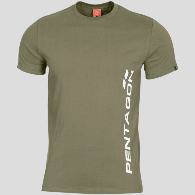 Ageron T-Shirt Pentagon Vertical Olive Green - Pentagon