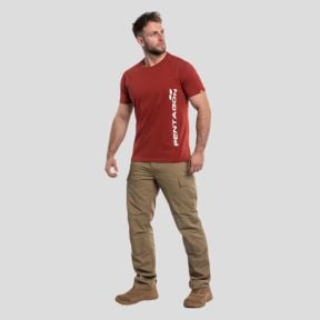 T-shirt Ageron avec logo vertical - Bordeaux - Pentagon