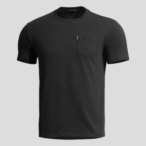 T-Shirt Ageron mit Tasche - Schwarz - Pentagon