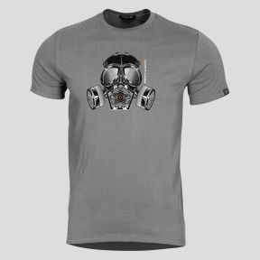 T-shirt Ageron Gas Mask - Wolf Grey - Pentagon