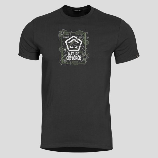 T-shirt Ageron Nature Explorer - Noir - Pentagon
