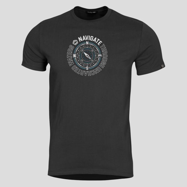 T-shirt Ageron Navigate - Zwart - Pentagon