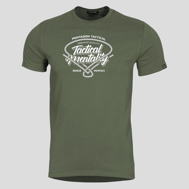 T-shirt Ageron Tactical Mentality - Vert Olive - Pentagon