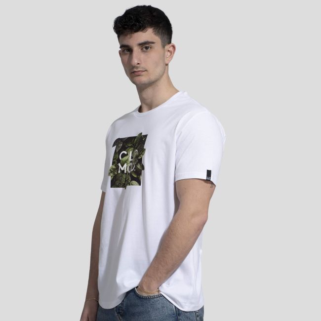 T-Shirt Leaves - Weiß - CloMod