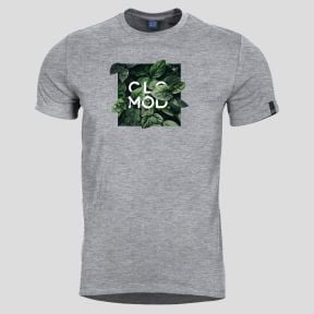 T-Shirt Leaves - Gris Chiné - CloMod
